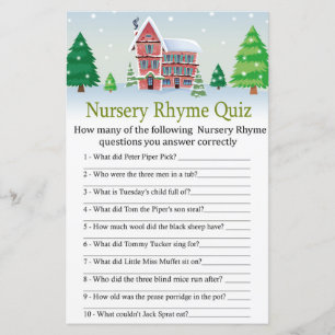 Weihnachten Kinderzimmer Rhyme Quiz Kinderduschens
