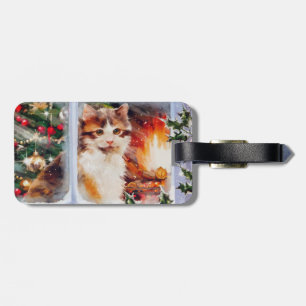 Weihnachten Kitten Gepäckanhänger