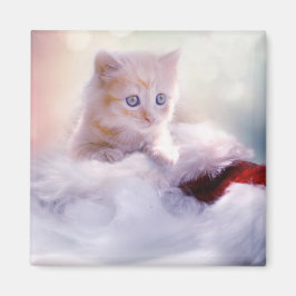 Weihnachten Kitten Magnet