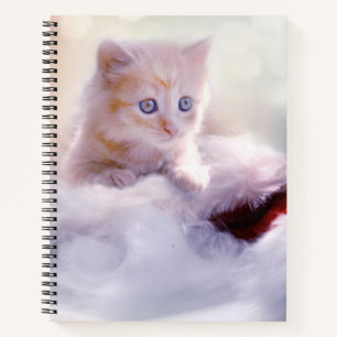 Weihnachten Kitten Notizbuch