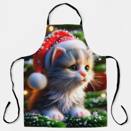 Weihnachten Kitten Schürze
