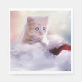 Weihnachten Kitten Serviette