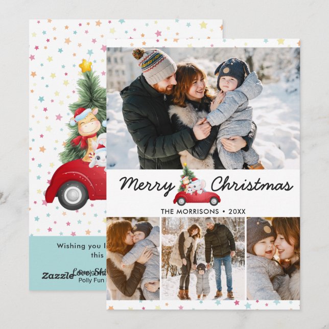 Weihnachten Kleine Sterne Elephant Friends 4 Foto (Vorne/Hinten)