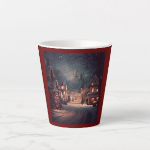 Weihnachten Kleinstadt 3 Milchtasse