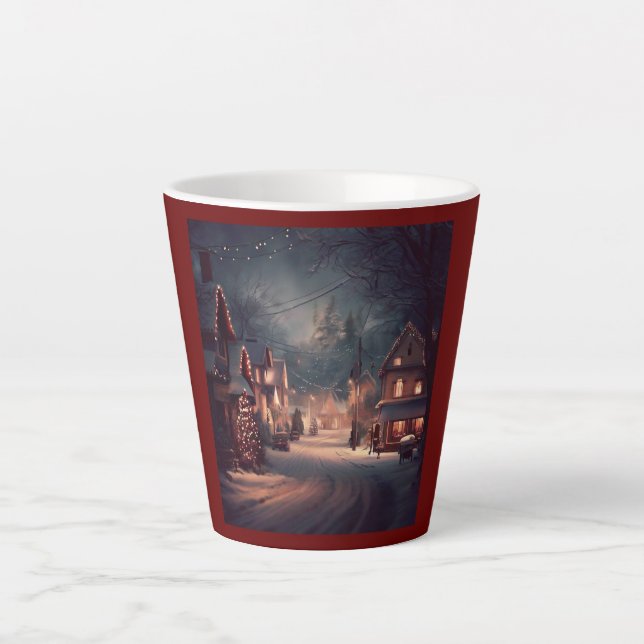 Weihnachten Kleinstadt 3 Milchtasse (Vorderseite)