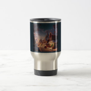 Weihnachten Kleinstadt 5 Reisebecher