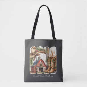 Weihnachten Kleinstadt Retro Western Cowgirl Stief Tasche