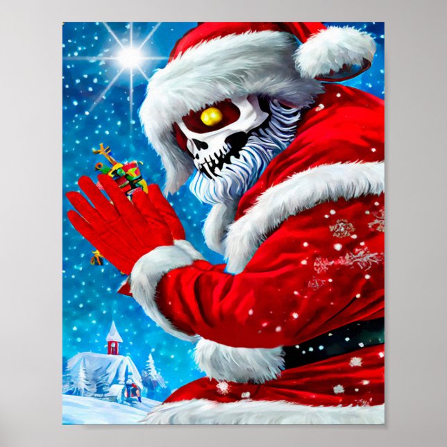 Weihnachten - Klettergarten Monster Poster (Vorne)