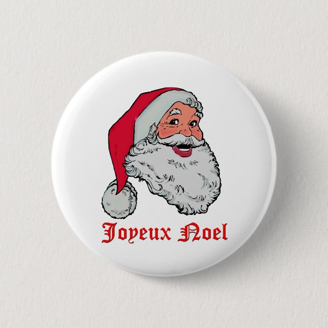 Weihnachten-Knopf Sankt Joyeux Button (Vorderseite)