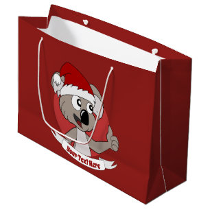 Weihnachten koala Cartoon große Geschenktasche Große Geschenktüte