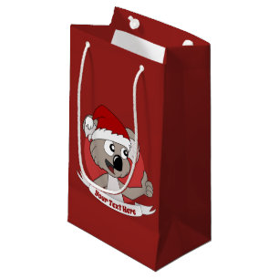 Weihnachten koala Cartoon kleine Geschenktasche Geschenktüte