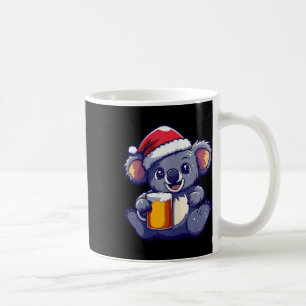 Weihnachten Koala mit Bier-Comic Kaffeetasse