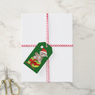 Weihnachten Koala mit einem Bonbons Geschenkanhänger