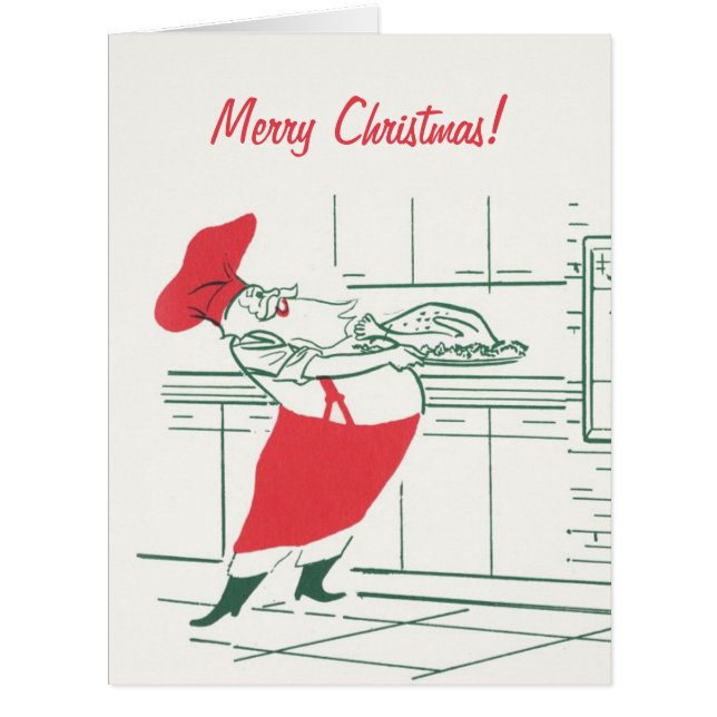 Weihnachten, Koch des Weihnachtsmannes und Türkei (Vorderseite)
