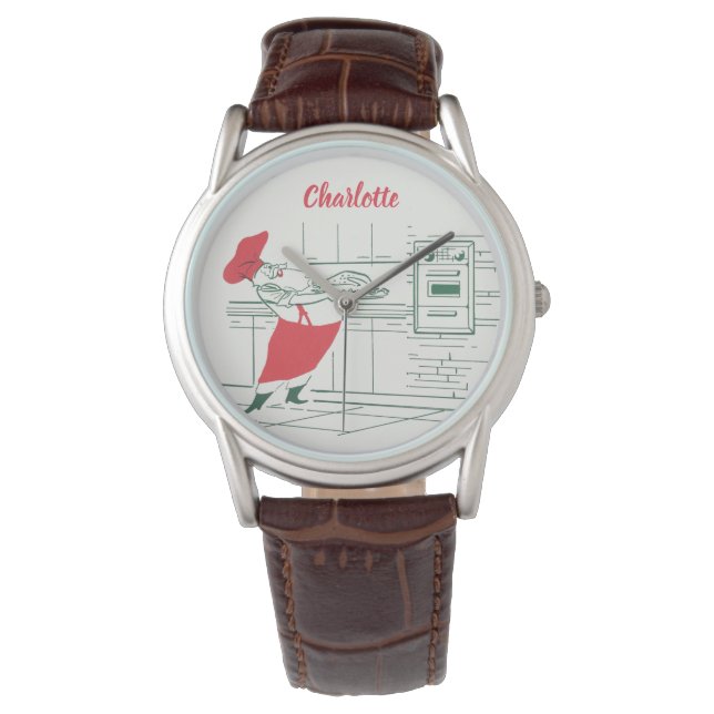 Weihnachten, Koch des Weihnachtsmannes und Türkei Armbanduhr (Vorderseite)