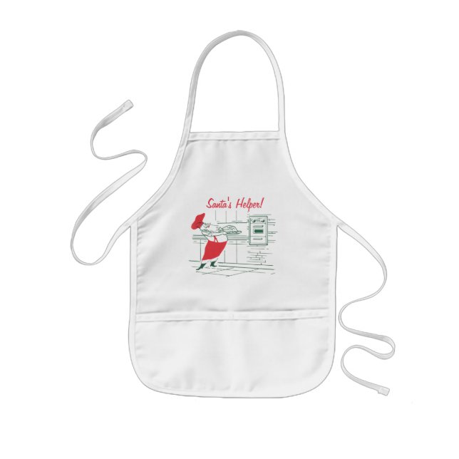 Weihnachten, Koch des Weihnachtsmannes und Türkei Kinderschürze (Vorne)