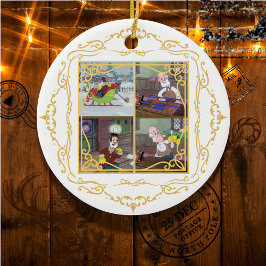 Weihnachten kommt, aber einmal im Jahr Keramik Ornament