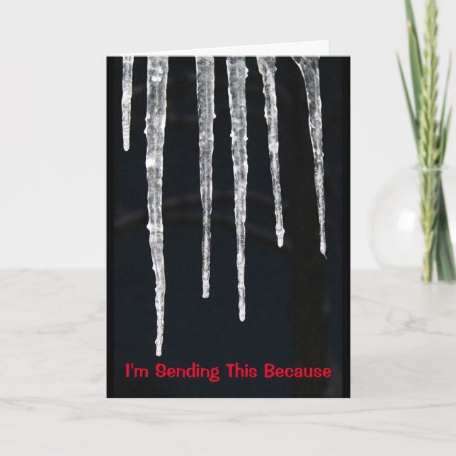 Weihnachten kommt karte (Vorderseite)