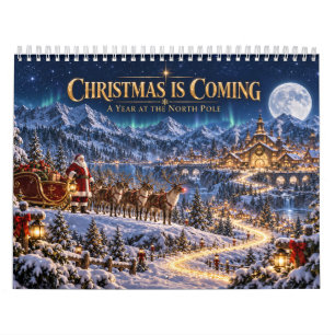 Weihnachten kommt Nordpol-Geschichtskalender Kalender