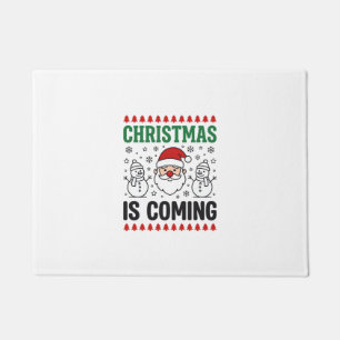 Weihnachten kommt Santa Schneemann Design Fußmatte