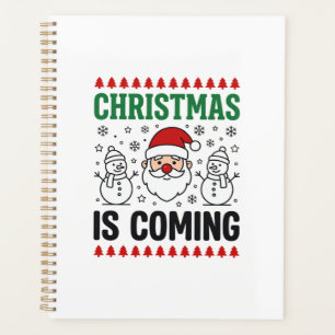 Weihnachten kommt Santa Schneemann Design Planer