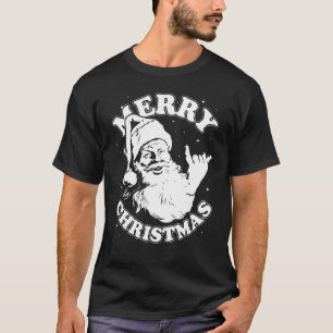 Weihnachten Krass Santa Shaka Surf T-Shirt