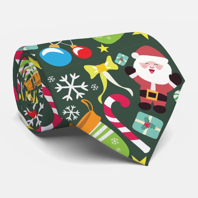 Weihnachten Krawatte (Gerollt)