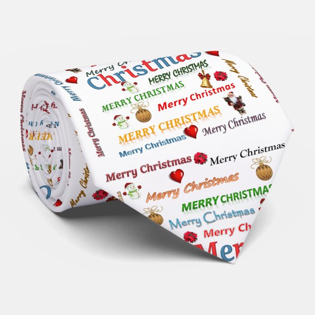 Weihnachten Krawatte, frohe Weihnachten Krawatte (Gerollt)