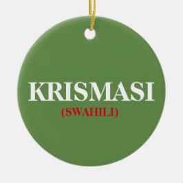 Weihnachten Krismasi Afrikanisches Weihnachtsschmu Keramik Ornament