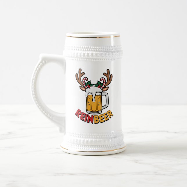 Weihnachten - Kunst Bierglas (Links)