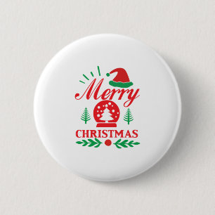 Weihnachten Kunst frohe Weihnachten Button