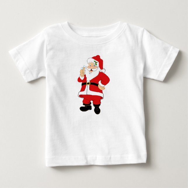 Weihnachten lächeln baby t-shirt (Vorderseite)
