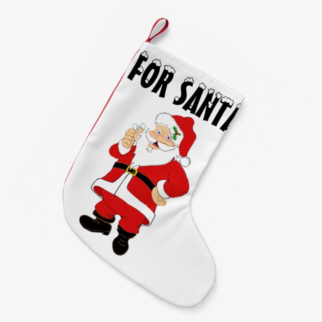 Weihnachten lächeln kleiner weihnachtsstrumpf (Vorderansicht (hängend))