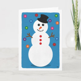 Weihnachten Lächeln Snowman