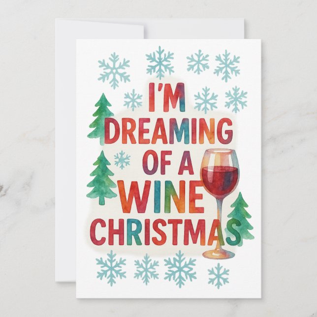Weihnachten lacht in Alkohol Tinte (Vorderseite)