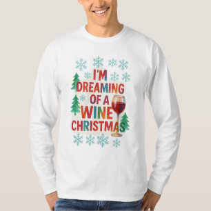 Weihnachten lacht in Alkohol Tinte T-Shirt