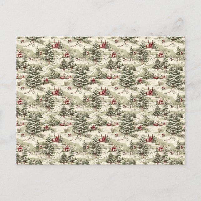 Weihnachten Land Winterlandschaft (Vorderseite)