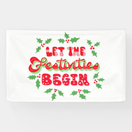 Weihnachten Lass Die Feierlichkeiten starten Sie d Banner