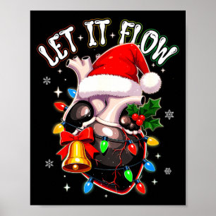 Weihnachten Lass ich T fließen Anatomie Herz Kardi Poster