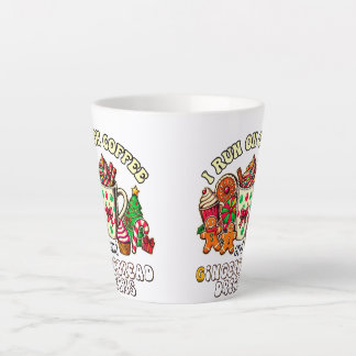Weihnachten Latte Tasse läuft auf Kaffee und Ingwe
