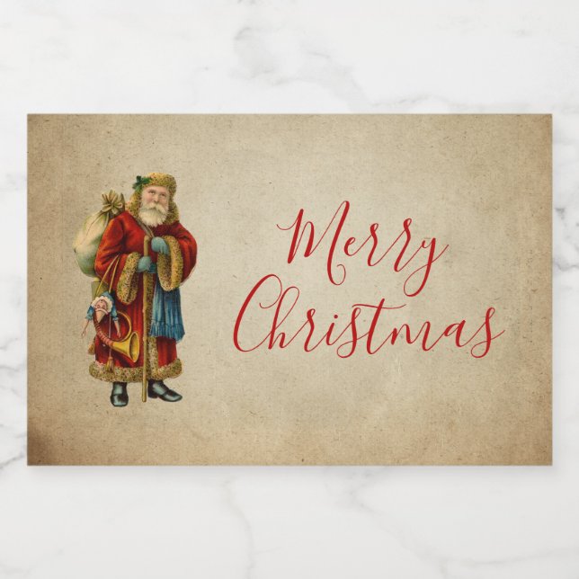 Weihnachten Lebensmitteletikett (Einzelnes Label)