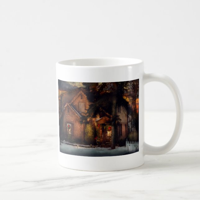 Weihnachten - Lebkuchenhaus Kaffeetasse (Rechts)