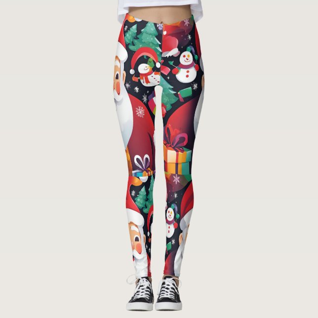 Weihnachten Leggings (Vorderseite)