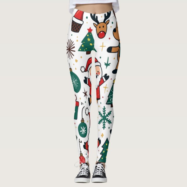 Weihnachten Leggings (Vorderseite)