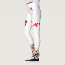 Weihnachten Leggings Hochwaisted Capris, Sport