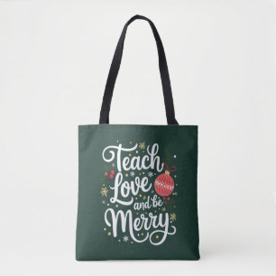 Weihnachten Lehre Liebe & Sei Fröhlich Lustiges Le Tasche