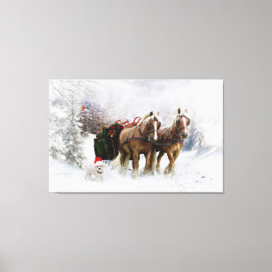 Weihnachten Leinwanddruck
