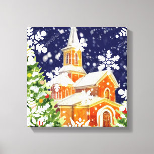 Weihnachten Leinwanddruck