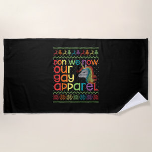 Weihnachten LGBT Wir tragen jetzt unsere schwule K Strandtuch