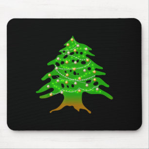 Weihnachten Libanesischer Baum Libanon Fahne Weihn Mousepad